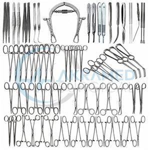 Ensemble d'instruments de thyroïdectomie de haute qualité, 73 pièces, certifié CE, kit chirurgical en acier inoxydable pour chirurgie générale ORL - Product Image 4