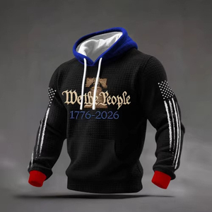 Sweat-shirt à capuche zippé pour homme, doublé polaire camel, style sport color block, coupe droite, broderie 3D et broderie éponge, collection automne - Product Image 3