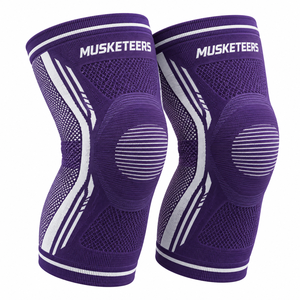 Genouillère antidérapante unisexe pour l'entraînement et le fitness, service OEM, personnalisable, compression réglable en néoprène - Product Image 1