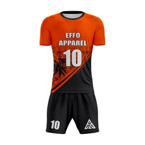 Conjuntos de Uniformes de Fútbol 100% Poliéster, Colores y Logotipo Personalizados, Secado Rápido, Transpirable, Cómodo, Nombre del Equipo Personalizado - Product Image 5