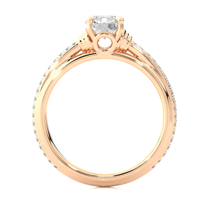 Anillo de Diamantes de Corte Redondo de 1.23CT, Anillo de Diamantes Naturales en Oro de 18K, Joyería de Diamantes de Lujo Personalizada para Boda y Compromiso - Product Image 2