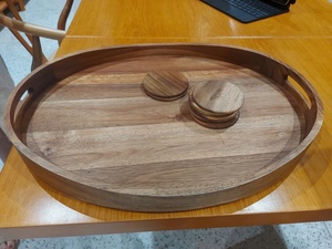 ถาดเสิร์ฟไม้รูปไข่แฮนด์เมดดีไซน์สวยสำหรับตกแต่งบ้านหรือโรงแรมส่งตรงจากเวียดนาม - Product Image 2