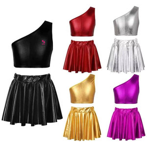 Uniforme Personalizado para Equipos Femeninos, Traje de Baile sin Mangas para Niñas, Uniforme de Animadoras para Escolares, Actuaciones Escolares - Product Image 1