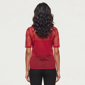 <b>Women's</b> Sheer <b>Mesh</b> Short Sleeve T-Shirts Casual Wear Sexy Nightclub Quick Dry Sheer <b>Mesh</b> <b>Top</b> <b>Womens</b> - Product Image 5