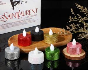 2023 New Design Electric <b>LED</b> <b>Tea</b> <b>Light</b> Candles Flameless Realistic Battery Powered Wedding Decoration Fabric Hardcover Gift - Product Image 2