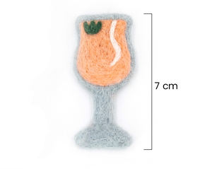 Adorno de cóctel de fieltro hecho a mano: Juguetes de simulación para niños, bebidas de fieltro, materiales para manualidades - Comercio justo y fabricado de forma ética - Product Image 6
