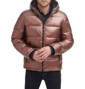 Winter Outdoor <b>Coats</b> Thick <b>Bubble</b> High Street Wholesale Custom Logo Men's Puffer Jacket With Hood Windbreaker Down Jackets - Product Image 1