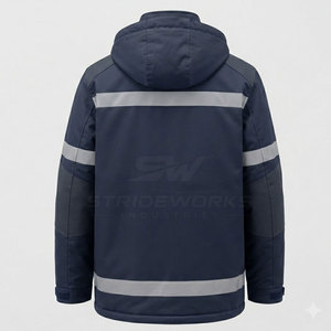 Premium Quality Waterproof Windproof Breathable Reflective Winter <b>Softshell</b> <b>Jacket</b> Hi <b>Visibility</b> Workwear Fleece Lined Unisex - Product Image 2