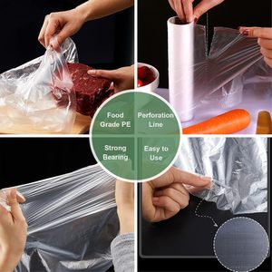 Inches Plastic Produce Bag on a <b>Roll</b>, Clear Bags for <b>Fruits</b>, Vegetable - Product Image 2