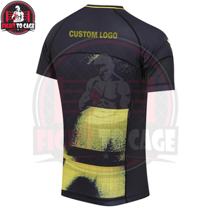 เสื้อรัดกล้ามเนื้อผู้ชายสั่งทำคุณภาพสูงสำหรับ BJJ MMA ขายส่ง - Product Image 4
