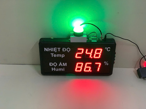 เซ็นเซอร์วัดอุณหภูมิและความชื้นในอุตสาหกรรมพร้อมจอแสดงผล LED |   AT-THMT-T – มีจำหน่ายแบบ OEM - Product Image 2