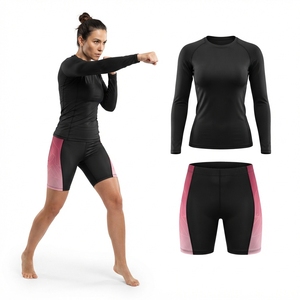 Conjunto Deportivo para Mujer, Top Deportivo y Leggings con Estampado Sublimado Azul, Transpirable y Ajustado, para Entrenamiento en el Gimnasio - Product Image 6