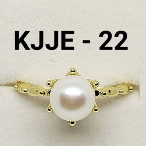 Anillo Ajustable de Perlas de Agua Dulce, Anillo de Joyería de Perlas Chapado en Oro, Talla Única Ajustable, Fabricante Mayorista de Anillos de Perlas - Product Image 2