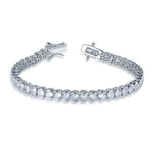 Bracelet Tennis en Diamants de Laboratoire Véritables, Plaqué Or 10K/18K, Style Hip Hop, Poids de Carat Personnalisé, Certifié IGI, Unisexe, Vente en Gros - Product Image 4