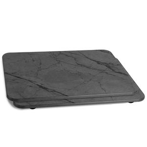 Set di 2 Tappetini da Bagno ad Asciugatura Rapida 30 Pollici, Tappetino Asciugapiatti in Silicone e Terra Diatomacea 11,81+15,75 Pollici, Tappetino Doccia Effetto Marmo - Product Image 4