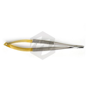 Portaagujas Castroviejo de 14 cm, Portaagujas Quirúrgico Premium con Mordazas de Carburo de Tungsteno, Recto, Instrumentos Médicos - Product Image 4