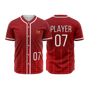 Maillots de baseball universitaires personnalisés avec logo d'équipe, nom du joueur, boutons complets, séchage rapide, respirants, antibactériens, grandes tailles - Product Image 6