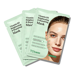 Masque en tissu réparateur éclaircissant à la vitamine B5 TC'besk, hydrate, apaise et soutient la barrière cutanée, masque pour le visage pour tous types de peaux - Product Image 4