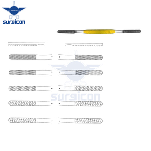 Râpes nasales Fomon 20,5 cm / 8 pouces, ensemble standard de 5 avec inserts en carbure de tungstène TC pour le façonnage et la remodelage précis des os nasaux - Product Image 2