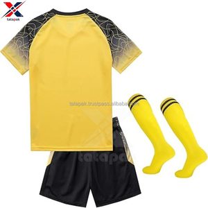 Maillot de football pour enfants, style équipe, uniformes officiels d'équipe, impression de logo personnalisée, prix de gros direct usine, 100% polyester - Product Image 4