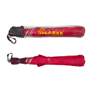 Parapluie de voyage compact PUMA7 rouge à 2 plis pour hommes et femmes, parapluie de pluie léger à motif floral avec armature en acier allié - Product Image 4