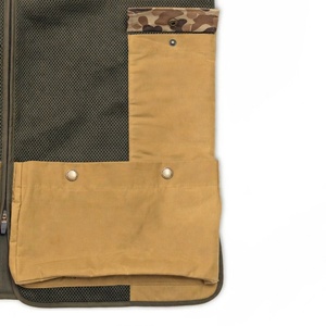 Chaleco de tiro transpirable con espalda de malla, chaleco de lona para tiro al tiro al lomo con hombreras acolchadas, bolsillos para cartuchos, chaleco ligero para campo de tiro - Product Image 5