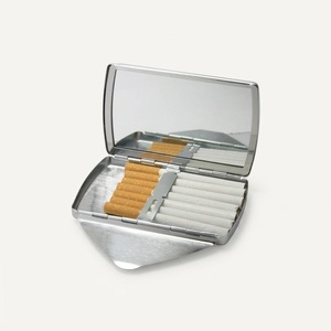 Étui à cigarettes en métal doré, vente en gros, étui rigide pour cigares, finition laiton vintage, accessoires pour fumeurs, cadeau pour homme - Product Image 6