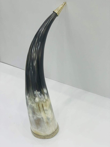 Cuerno Vikingo Moderno para Beber, Tamaño Mediano, Ecológico, Hecho a Mano, para Mesa de Cocina, con Borde de Latón, Punta de Cuerno de Búfalo - Product Image 5