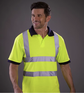 Camiseta de Seguridad de Alta Visibilidad para Hombre, Camiseta Reflectante de Dos Tonos, Ropa de Trabajo de Seguridad para la Construcción, Uniforme de Protección de Alta Visibilidad - Product Image 6