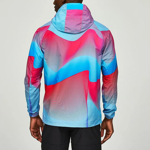 Chaqueta Cortavientos para Hombre, de Secado Rápido, Ligera, Mezcla de Algodón y Poliéster, Cierre Frontal con Cremallera, Informal, Deportiva, para Invierno - Product Image 2