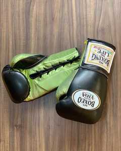 Gants de boxe en cuir de vachette originaux à lacets, sans rembourrage, pour une performance optimale, avec absorption de l'humidité, modèle RL-BG-232 - Product Image 4