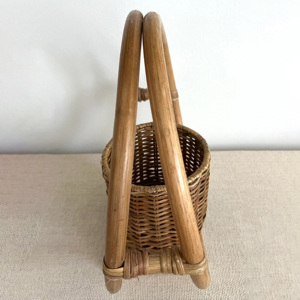 Accessoires de jardin, jardinières en rotin, jardinière suspendue en rotin, pot à fleurs tressé bohème, panier à plantes - Product Image 5