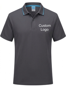 เสื้อโปโลผู้ชายผ้าฝ้ายหนา 200 กรัม ขายส่ง รับทำโลโก้ เสื้อโปโลเปล่าเรียบง่าย สวมใส่สบาย เหมาะสำหรับทำเป็นยูนิฟอร์ม - Product Image 5