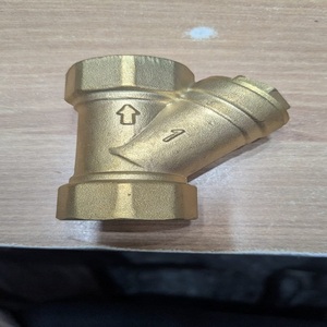 Vanne de filtration de type Y avancée Lucky Brass 1/2 pouce avec filtre pour système d'eau de cuisine commerciale, filtration et contrôle du débit de plomberie - Product Image 3