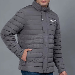 Stylish Winter Puffer Jacket for <b>Men</b> Warm Wear Zipper Front Logo Eco-Friendly Comfortable Design for Cold Weather Street Fashion - Product Image 3