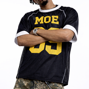 Camiseta de Fútbol Americano Sublimada para Hombre, Corte Holgado, Transpirable, Estilo Deportivo, Diseño Personalizado, Impresión OEM, Proveedor Mayorista - Product Image 6