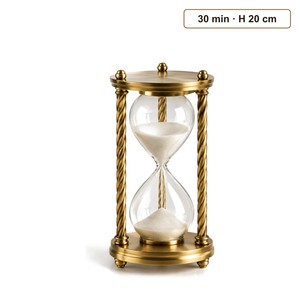 Reloj de Arena de Latón y Vidrio de Borosilicato de 30 Minutos - Decoración para el Hogar al por Mayor - Product Image 1