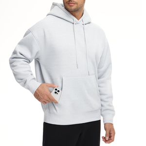 Prix de gros – Sweat à capuche en molleton épais pour homme, coupe classique, sur mesure, fabrication personnalisée, 100 % coton, séchage rapide, respirant, avec poche - Product Image 3
