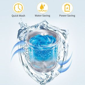 Full Automatic Top-Load Compact Laundry Washer 10 Programs 8 Spin Drain Pumps Portable Top Load Washing Machine 77659644 Code - Product Image 4