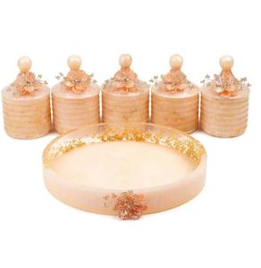 Wholesale Price Resin Dry Fruit <b>Jar</b> Set <b>for</b> <b>Kitchen</b> Use Stackable Design Try <b>for</b> Giveaway Personalised in India Top Selling - Product Image 3
