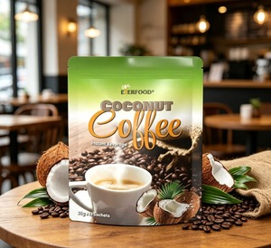 Private Label Coconut Slimming <b>Instant</b> <b>Coffee</b> Mix 25g x 12 Sachets Caffeinated Bitter Taste Premix <b>Coffee</b> Beverage HALAL - Product Image 1