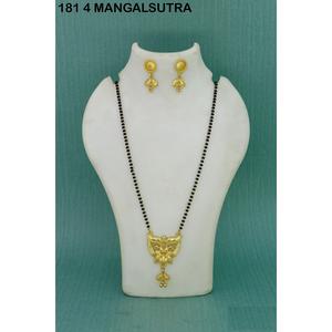 Venta al por mayor chapado en oro formando colgante largo Mangalsutra uso diario acabado dorado Mangalsutra boda tradicional Mangalsutra - Product Image 4