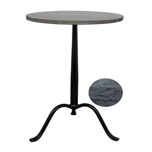 Table à boissons moderne avec base noire en aluminium moulé, hauteur 22 pouces - Product Image 6