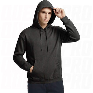Premium Cotton <b>Polyester</b> Pullover <b>Hoodies</b> for Men Women Midweight Fleece Hooded Sweatshirts Kangaroo Pocket Custom Embroidery - Product Image 3