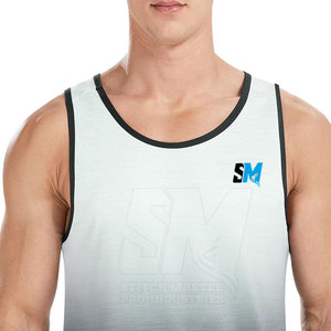 Camiseta Deportiva de Gimnasio para Hombre, Tejida, Transpirable, de Color Sólido, Informal, Talla Personalizada, Venta al Por Mayor - Product Image 4