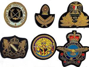 ตราปักลวดทองคำทำมือ ป้ายตราสัญลักษณ์แบบกำหนดเอง - Product Image 2