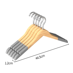 Wholesale Hangers High Quality Lotus Wooden Natural Brown Clothes Hanger wooden clothes hanger wholesale lotus wooden hanger - Product Image 5