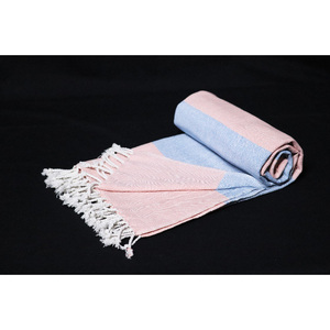Toalla de Playa Turca Fouta - Diseño de Rayas Tejidas con Logotipo Personalizado, 100% Algodón, Secado Rápido y Absorbente, Ecológica y de Lujo - Product Image 3