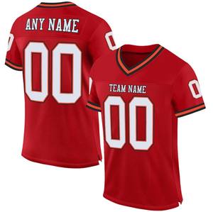 Camiseta de Fútbol Retro Personalizada con Cuello en V, 100% Poliéster, Impresión Digital por Transferencia de Calor, Transpirable, de Secado Rápido, Personalizable para Equipos - Product Image 2