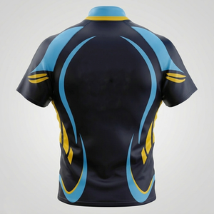 Camiseta Deportiva de Rugby Sublimada Resistente, Manga Corta, Transpirable, Ropa de Entrenamiento, Ropa Deportiva para Hombre, Uniforme Profesional - Product Image 4